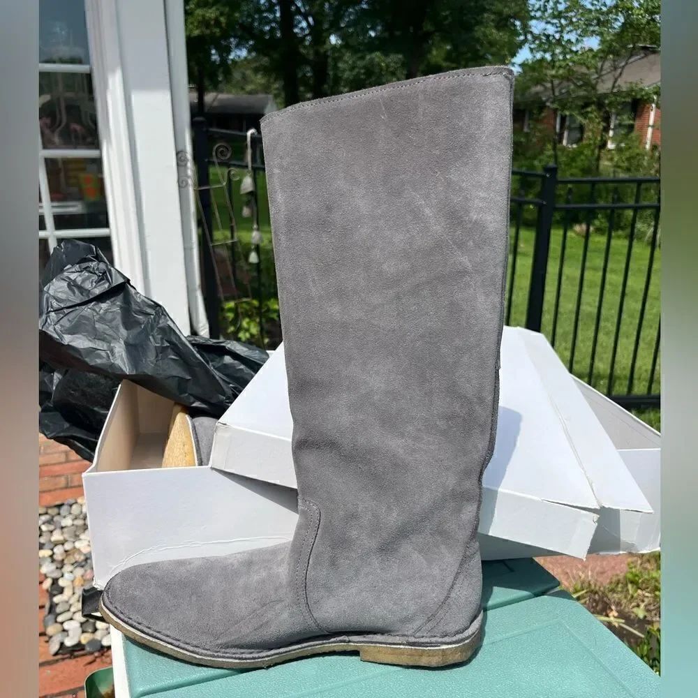 Pierre Hardy Suede Shearling Lined Boots NIB